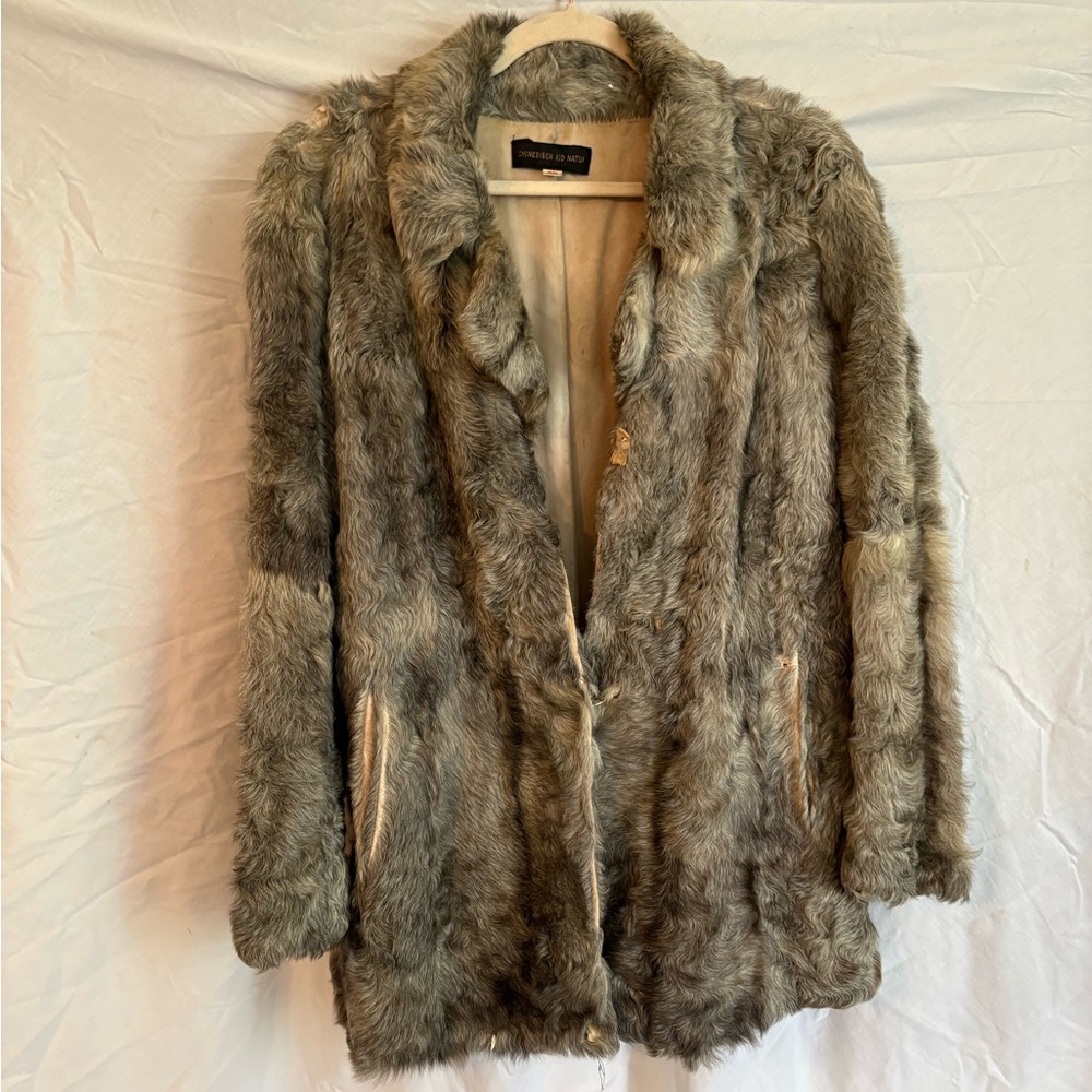 Vintage Rabbit Fur Coat needs TLC